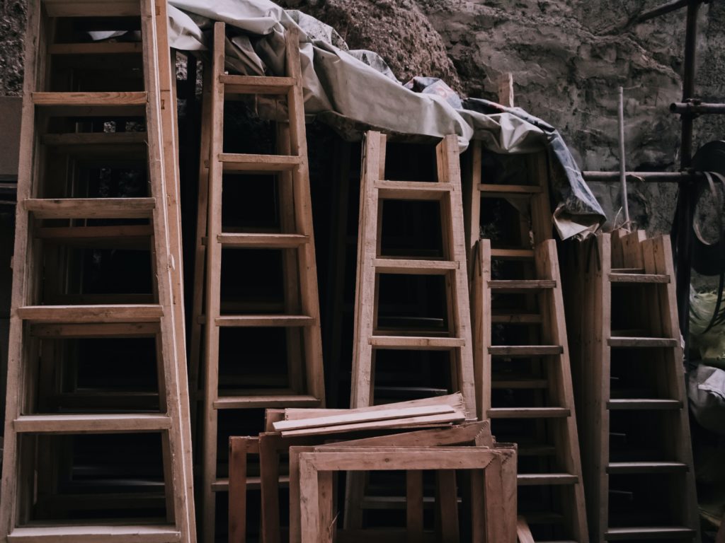 Row of ladders